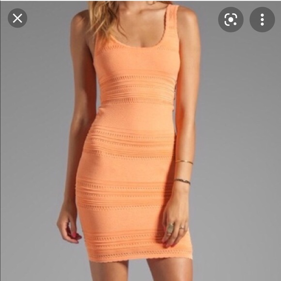 Torn by Ronny Kobo dress on orange, size small - Picture 1 of 7